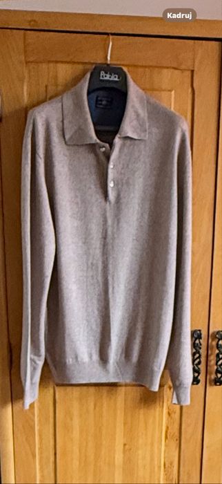 Sweter, 55 %, jedwab, 45 % kaszmir rozmiar XL.
