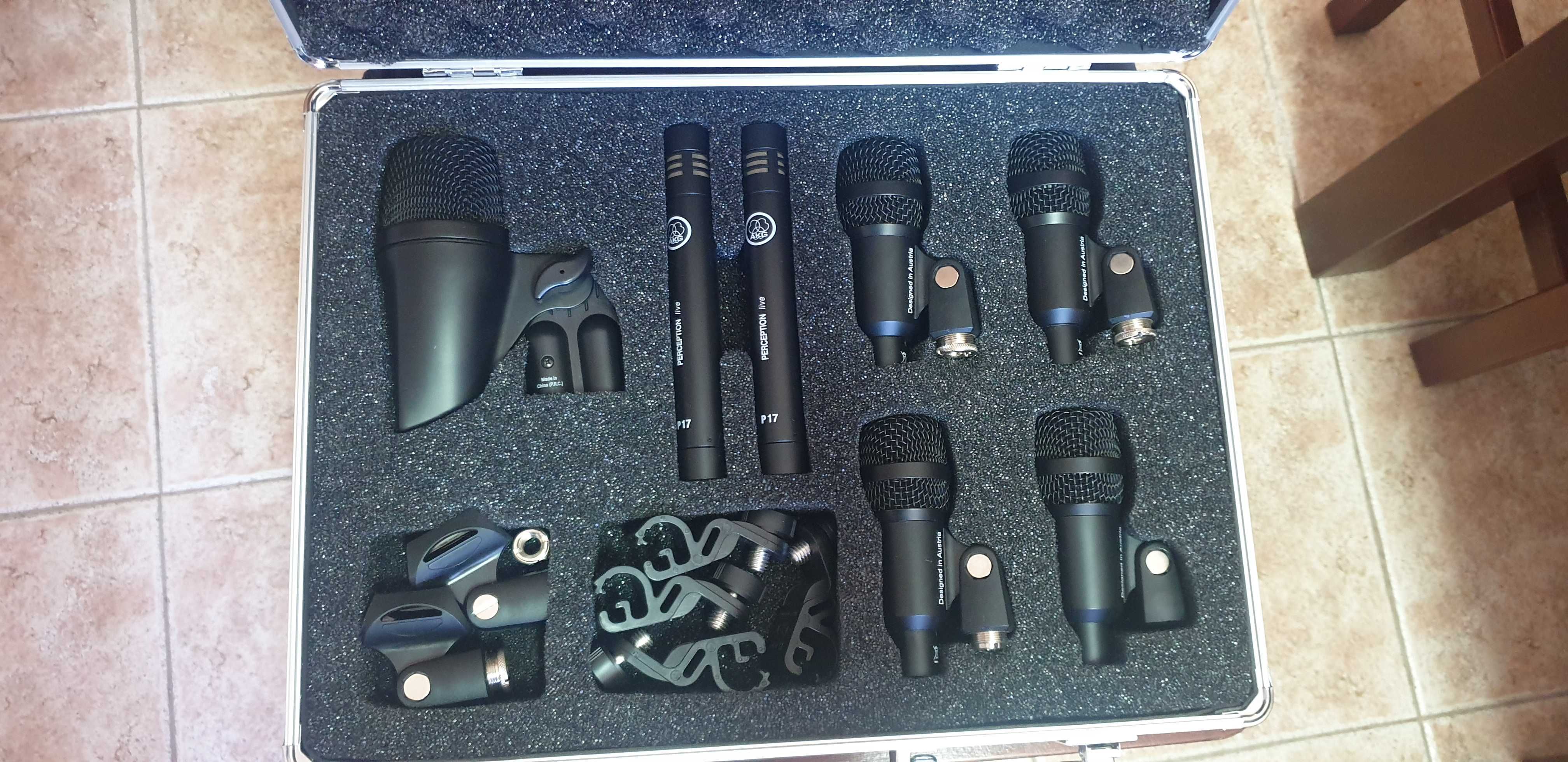 AKG Drum Set Session 1 Kit Microfones Bateria