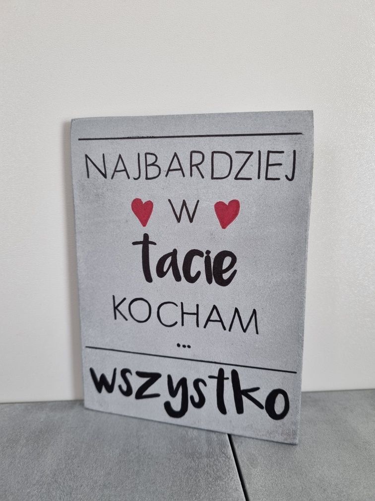 Dla taty tabliczka tata napis