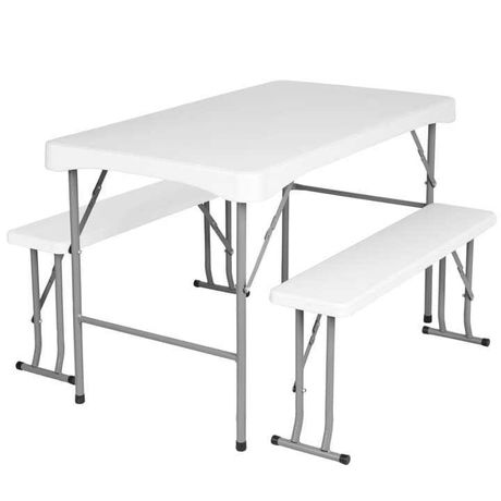 Stół plus dwie ławki