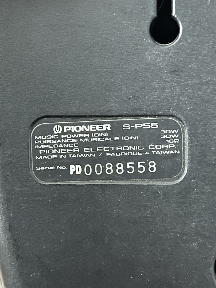 Sistema de colunas Pioneer – 2 pares + 1 central