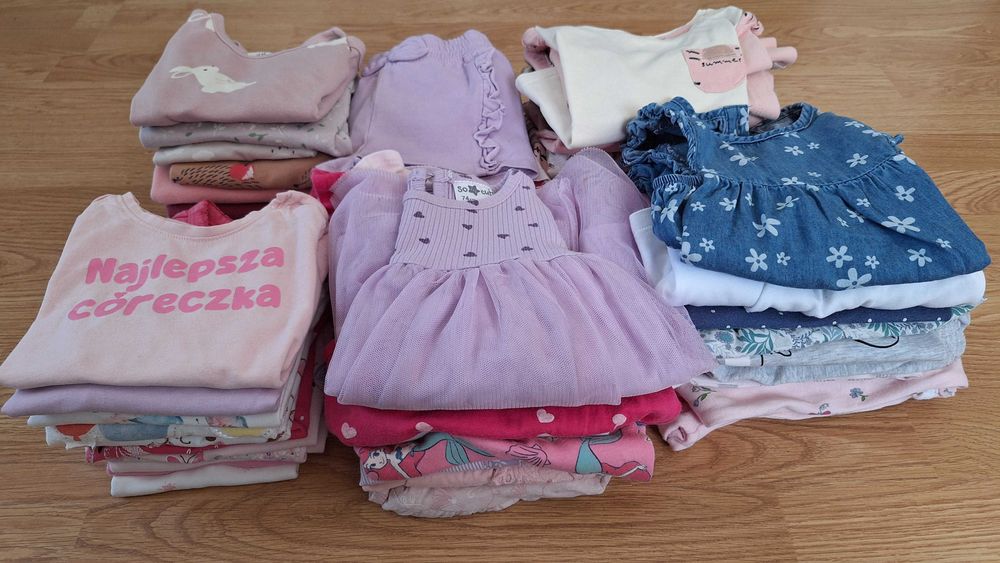 Paka ubranek dla dziewczynki 74