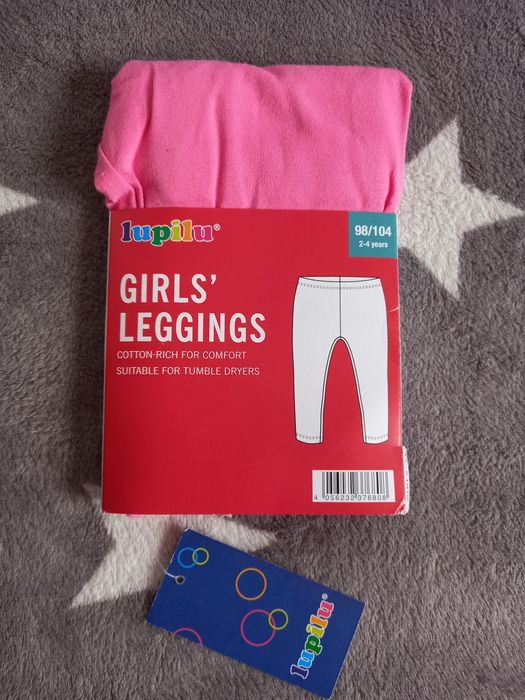 NOWE getry legginsy leginsy lupilu lidl 98 104 metka bez wzoru gładkie