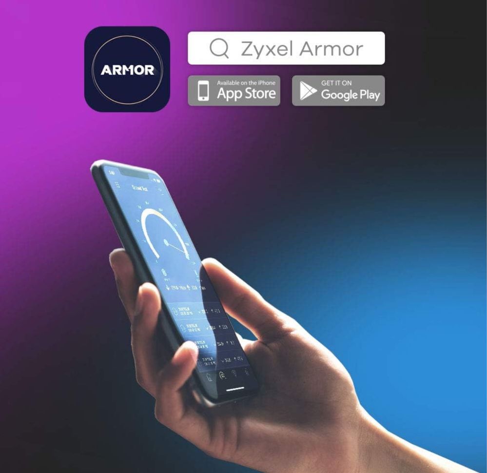 Zyxel Armor G1 Ac2600 NBG6818-EU0102F Router Wi-Fi, Czarny, 1000 MHz