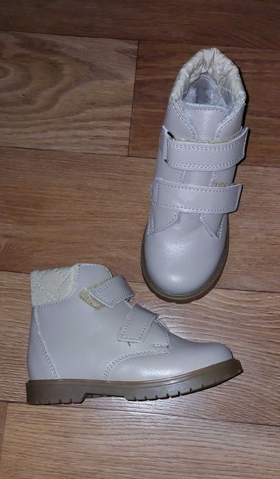 Нові ортопедичні шкіряні зимові черевики 18см