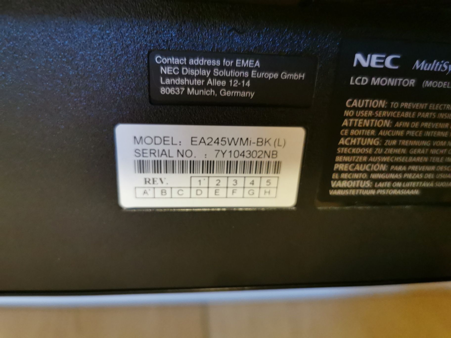 Monitor NEC EA245-WMi-BK ColorTuned 24 cale dla fotografa