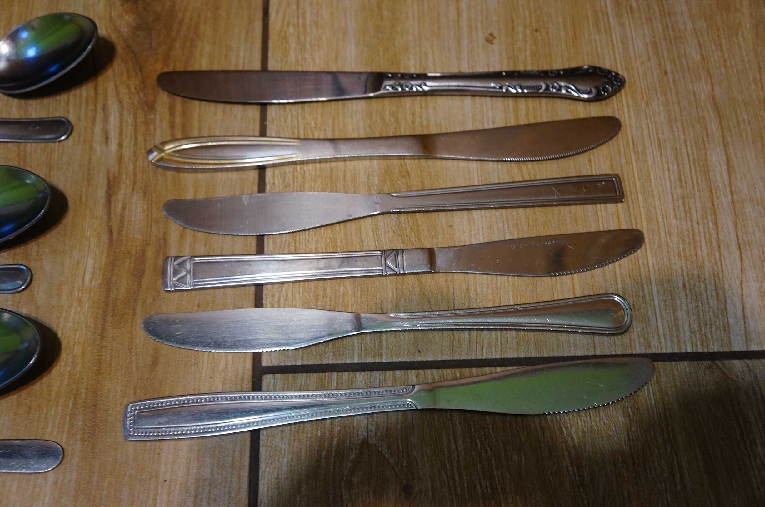Sztućce 6 osób 24 elementy MIX łyżki noże widelce łyżeczki 4