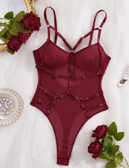 Body/Lingerie Vermelho escuro M e L