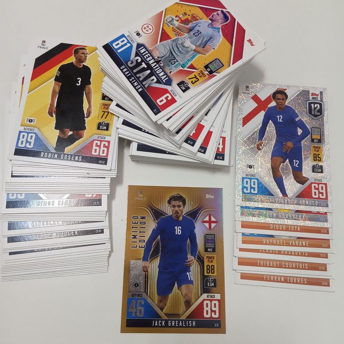 Attax nações Álbuns Topps, cadernetas Champions e Star Wars continente