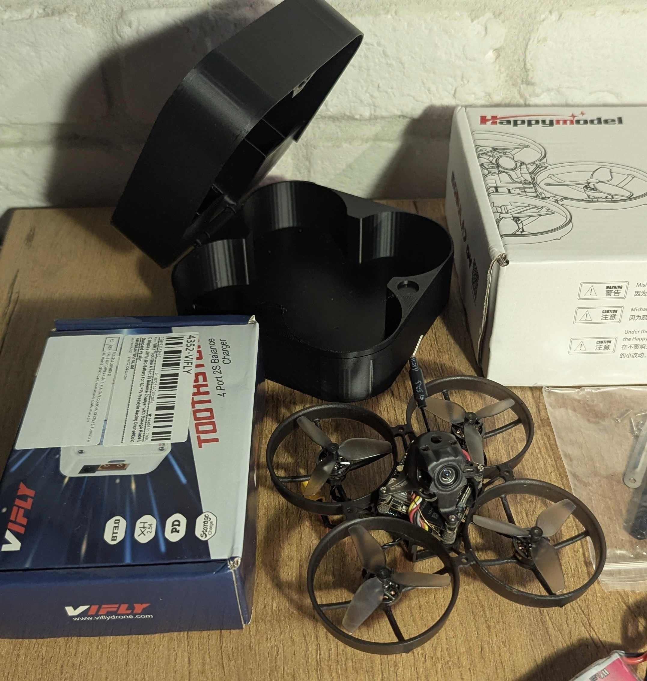 dron fpv happymodel mobula7 2S DJI O4 lite elrs +4 baterie +ładowarka