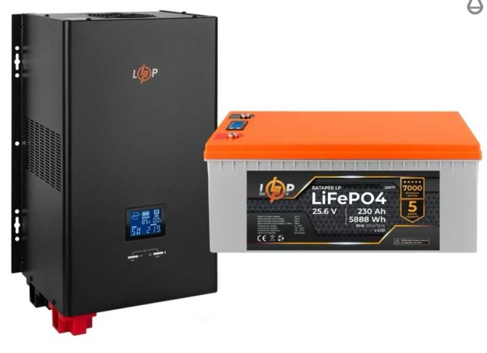 ДБЖ LogicPower + літієва батарея (UPS W5000+ АКБ LiFePO4 5888W)
