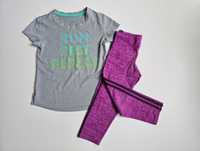 Old Navy go-dry active fitted set koszulka i leginsy (6-7 lat)