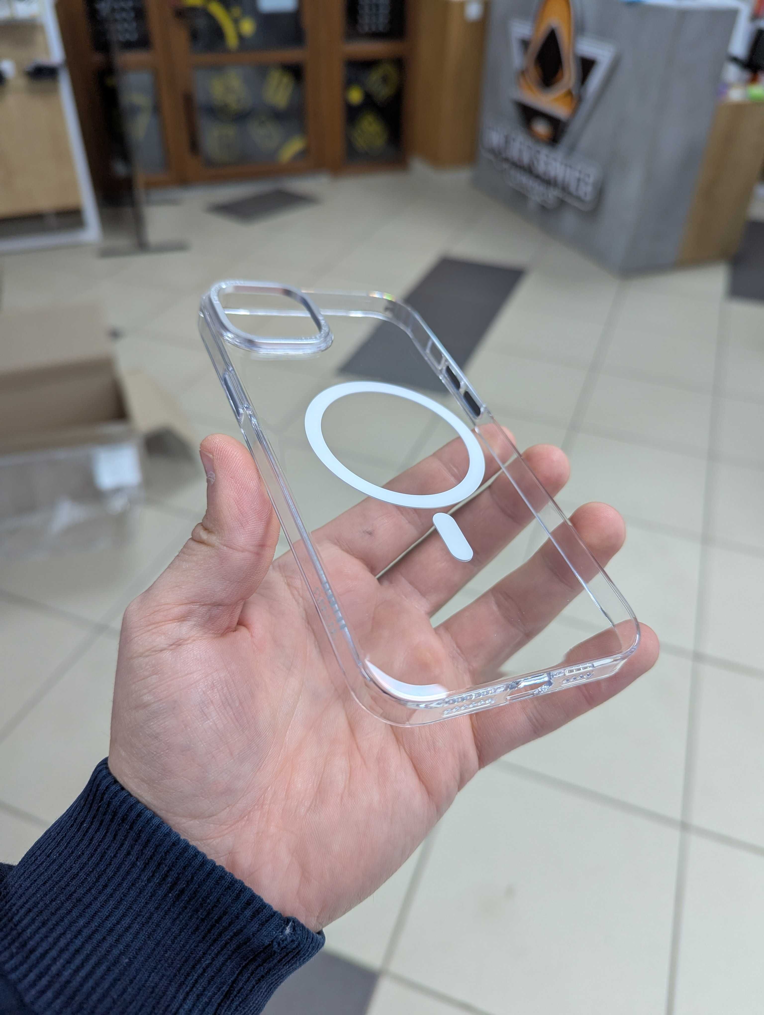iPhone 14 Plus Чехол Rock Pure Magnetic Прозорий чохол Magsafe