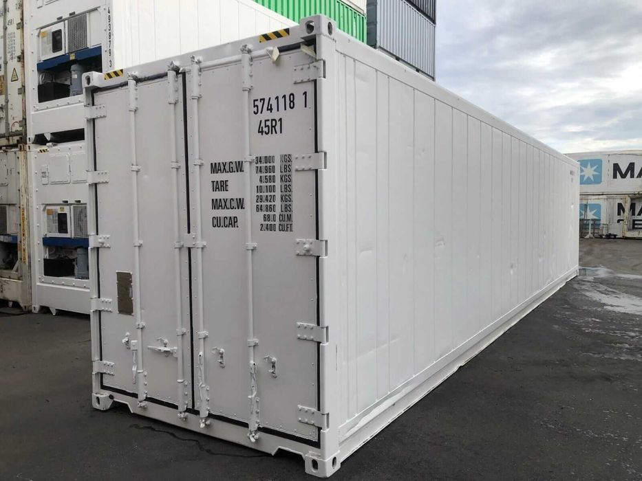 Kontener morski magazynowy chłodniczy chłodnia 40', 12mx2,5m -25/+25