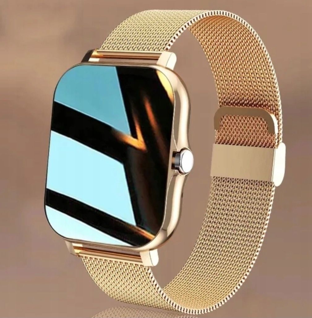 Złoty Smartwatch Bluetooth