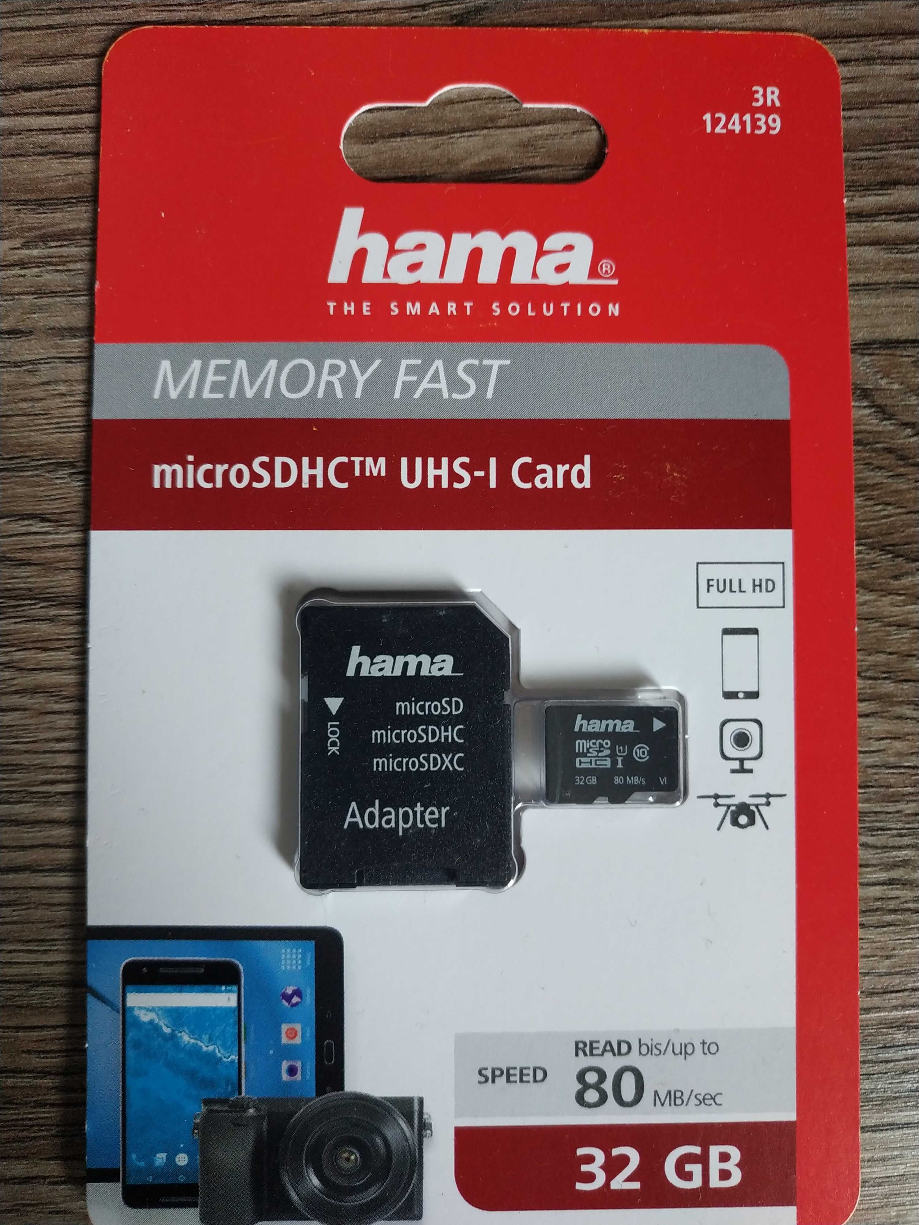 MicroSD 32 GB. Hama