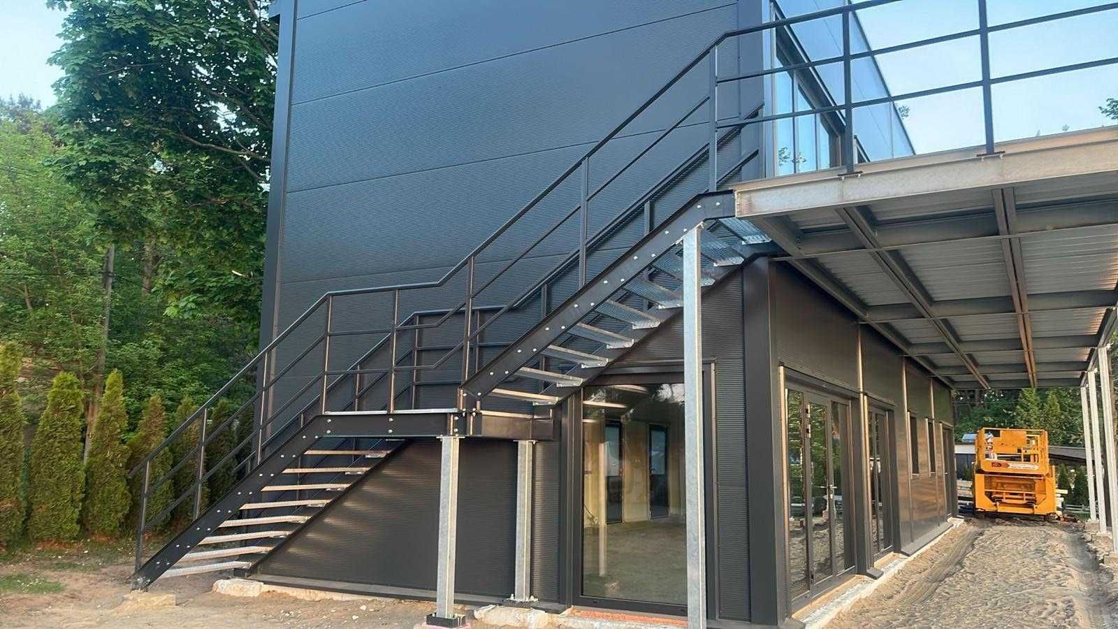 hala 171m2 magazyn biuro warsztat konstrukcja stalowa REBUD