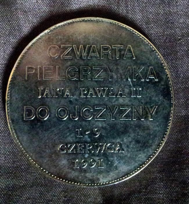 Medal Jan Paweł II 1991 r. IV Pielgrzymka Papieża do Polski