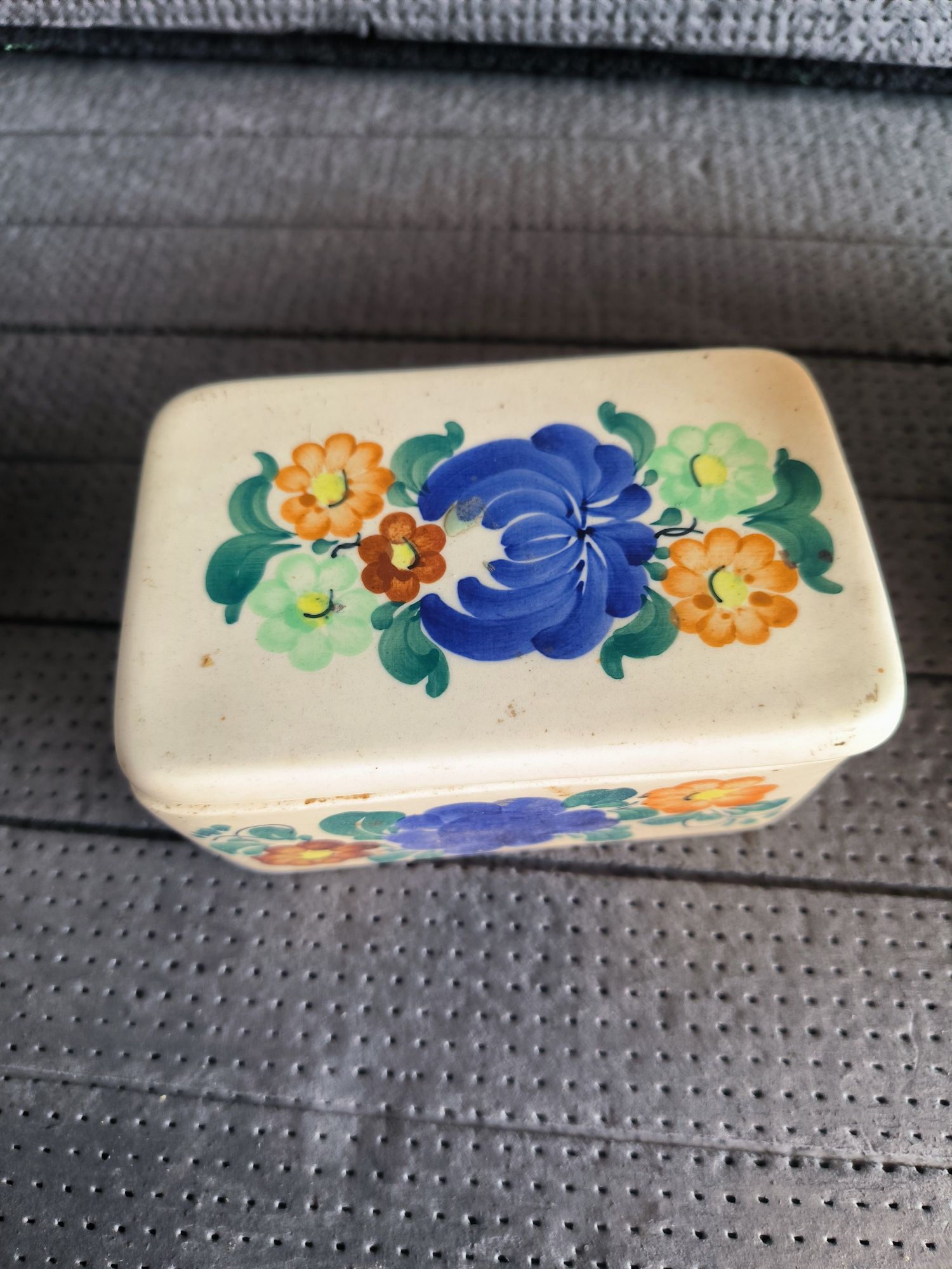 Włocławek maselnica porcelana fajans pojemniczek
