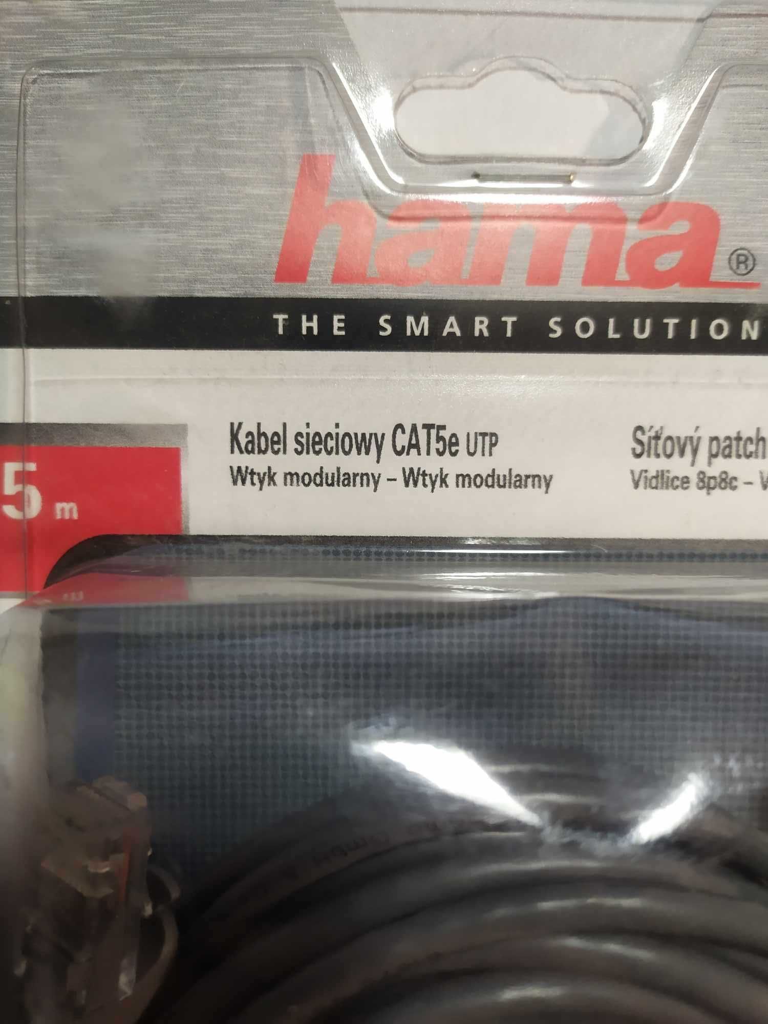 Hama Kabel Internetowy Sieciowy CAT5e UTP 5m