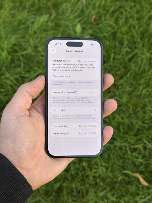 Telefon IPhone 15 128GB Czarny Apple Bateria 100%