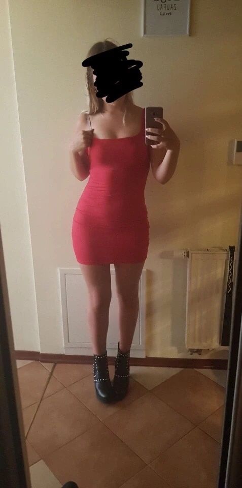 Sukienka na jedno ramie czerwona seksowna s