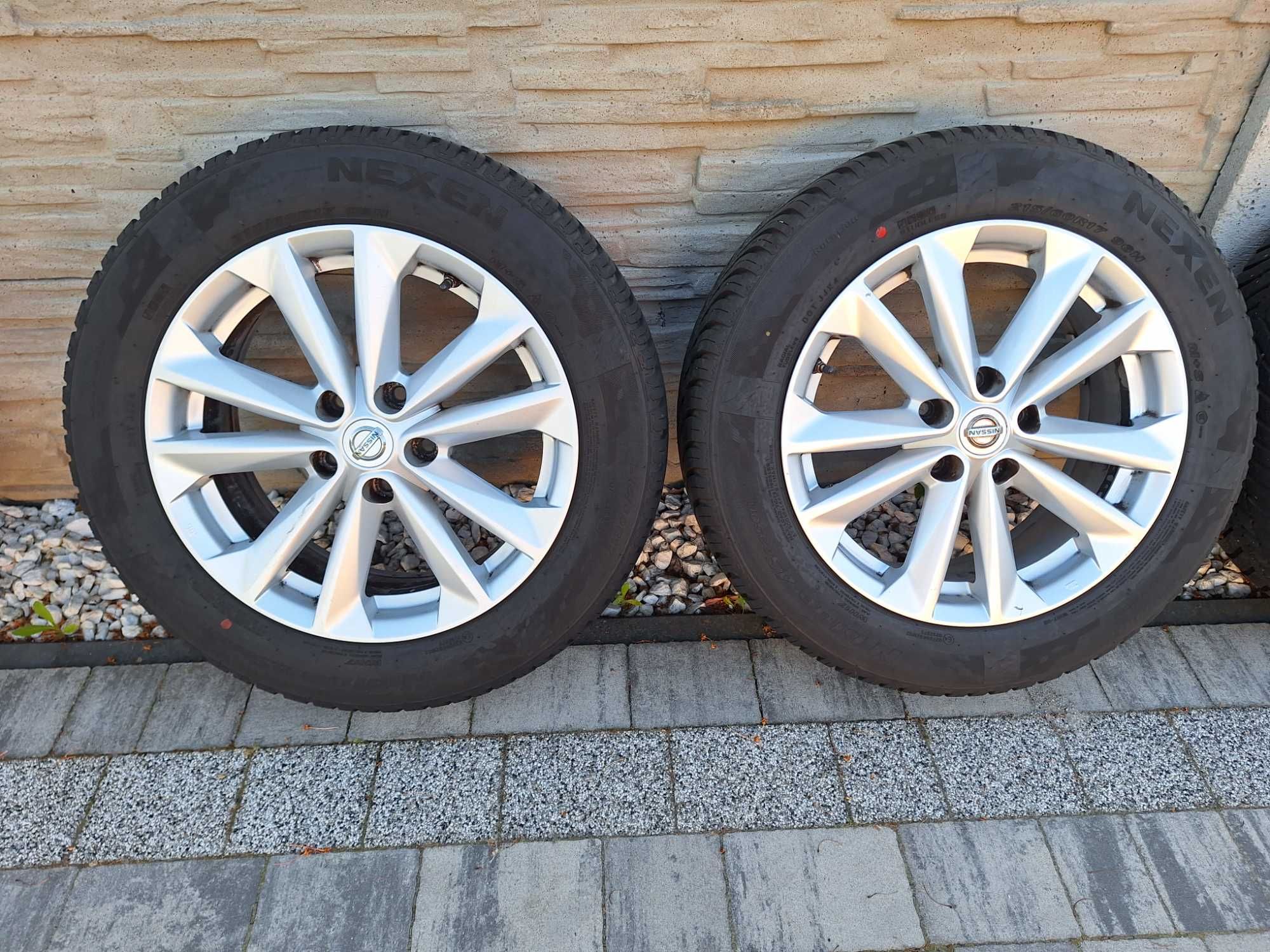 Felgi aluminiowe z oponami 215/60R17,wielosezonowe.3, Nissan qashqai