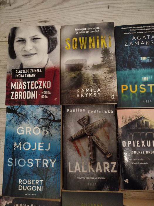 Zestaw książek, kryminał, kryminalne