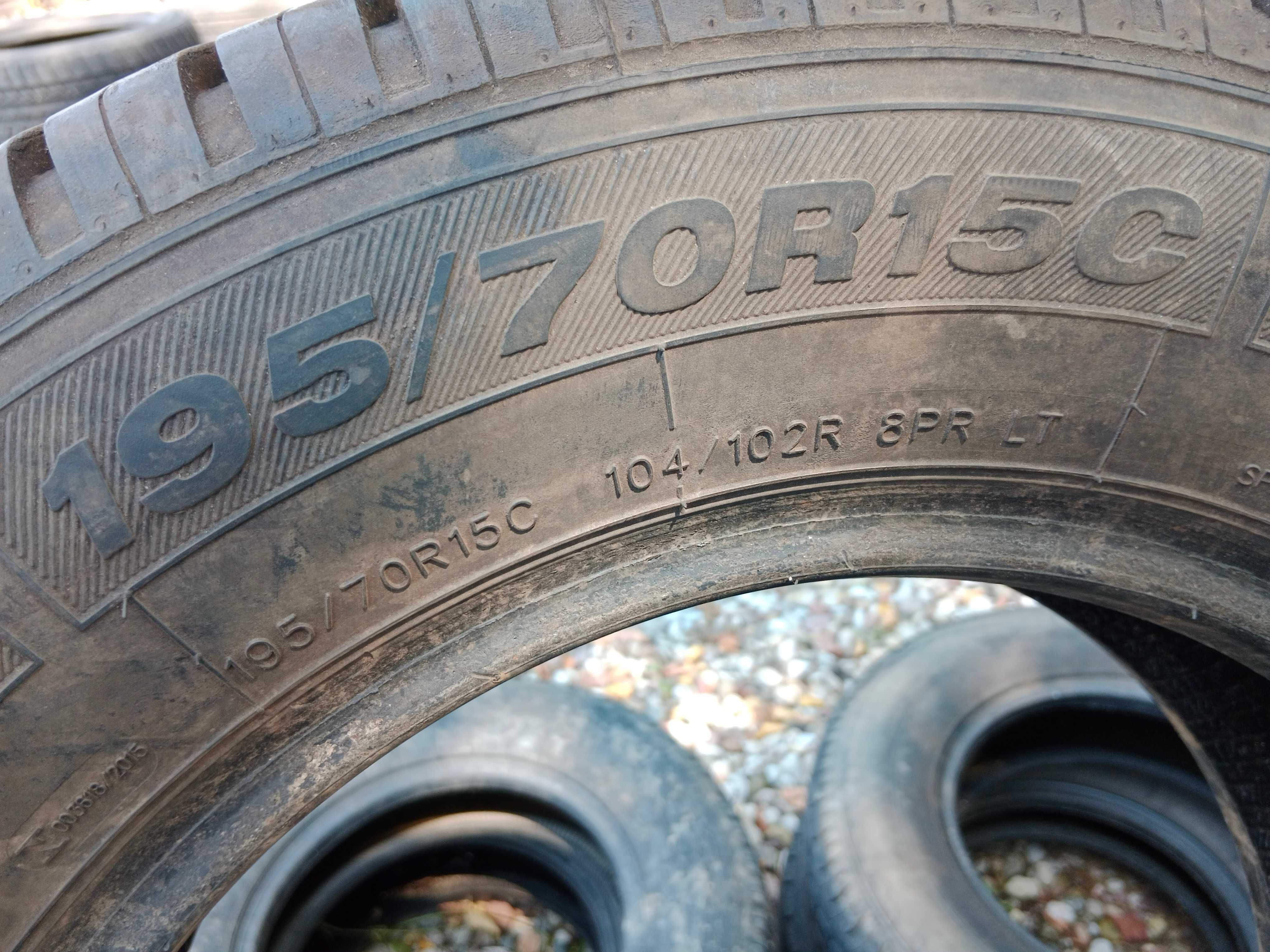 Opona używana 195/70R15C Powertrac Vantour 1szt.