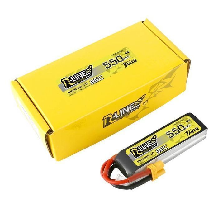 Akumulator Tattu R-Line 550Mah 7.4V 95C 2S1P Xt30