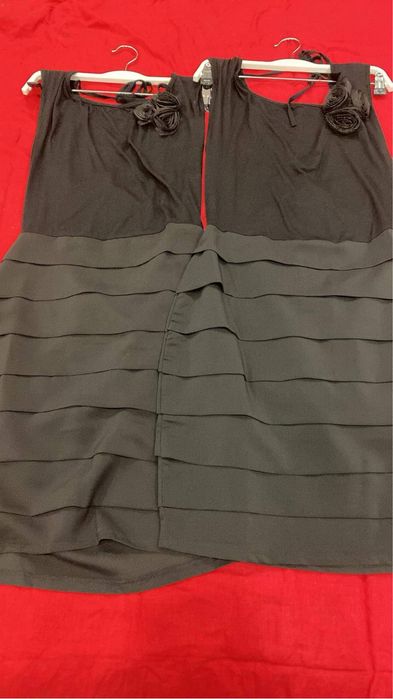 Vestido com Costas Livres e Flores