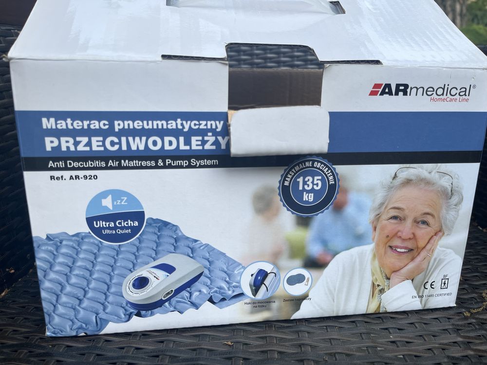Materac pneumatyczny przeciwodleżynowy