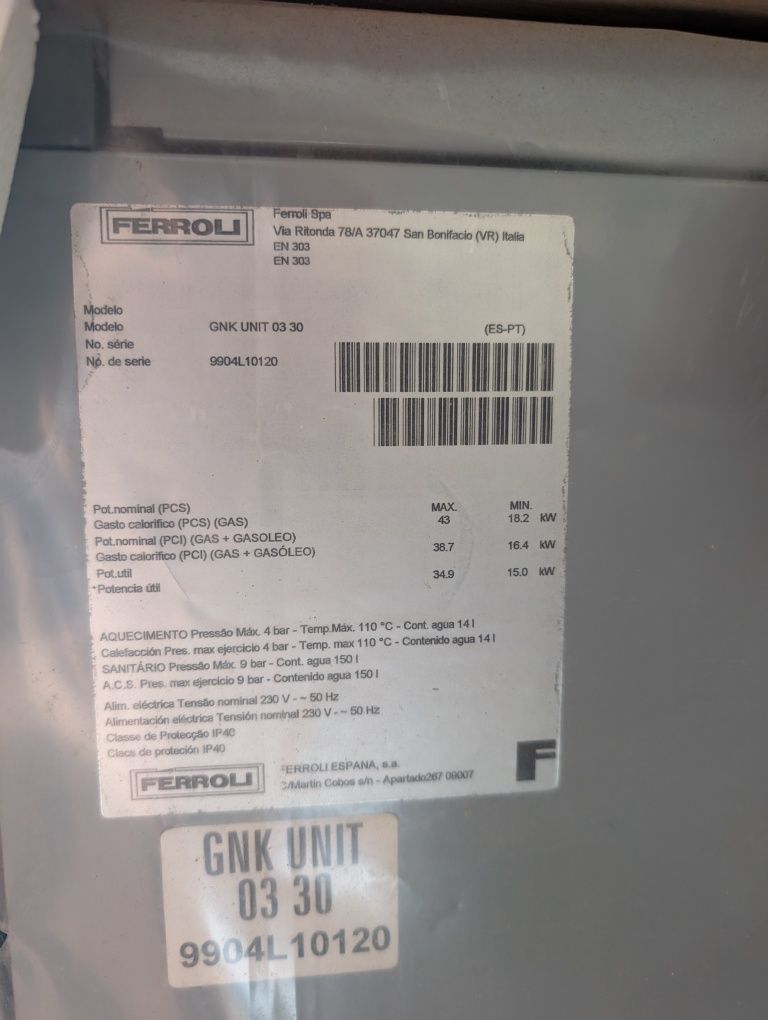 Máquina aquecimento NOVA