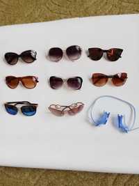 Солнцезащитные очки,разные - 8 шт.  ждя плавания- 1 шт.