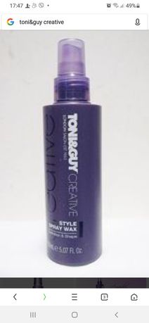 TONI&GUY 150 мл Creative Style Spray Wax (спрей-воск)