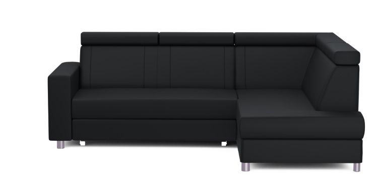 Czarna Sofa rozkłada narożnik black red white