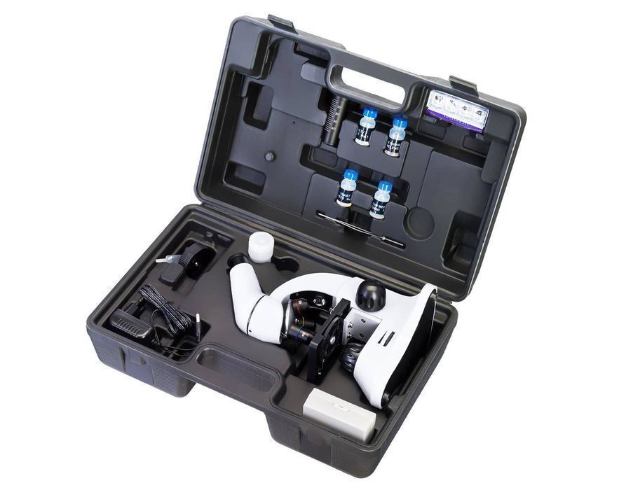 Mikroskop szkolny dla dzieci, cyfrowy Levenhuk Rainbow D50L PLUS 2M