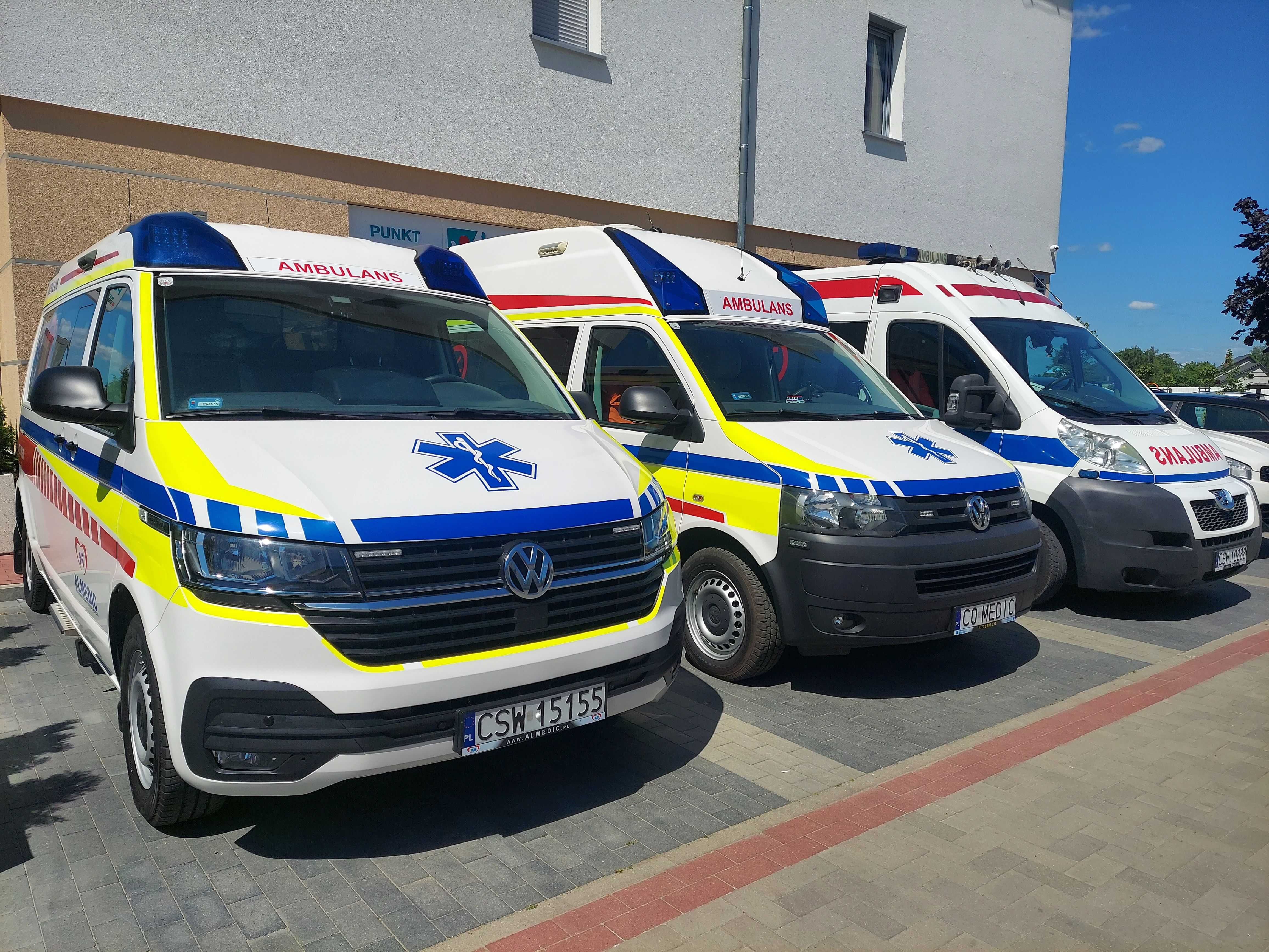 TRANSPORT MEDYCZNY i SANITARNY - Polska i UE - ambulans typu T, P i S