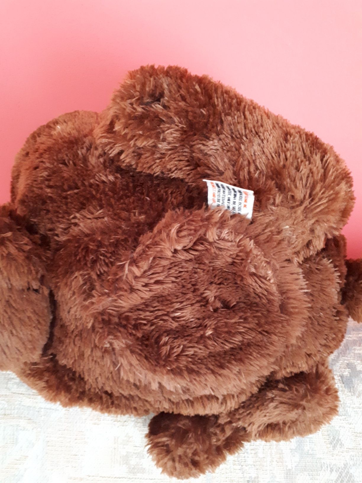 Peluche caozinho com música "oh happy day" 27x24cm