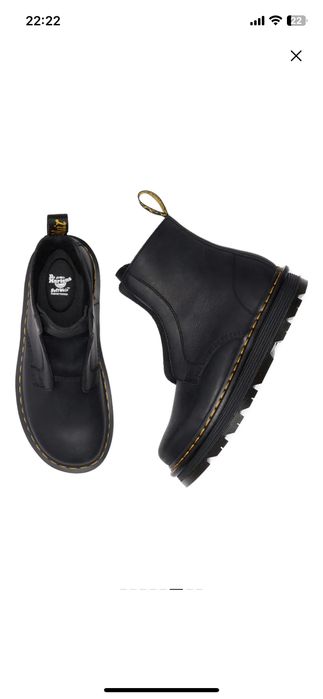 Оригінальні чоботи dr. martens zebzag laceless в 42 розмірі