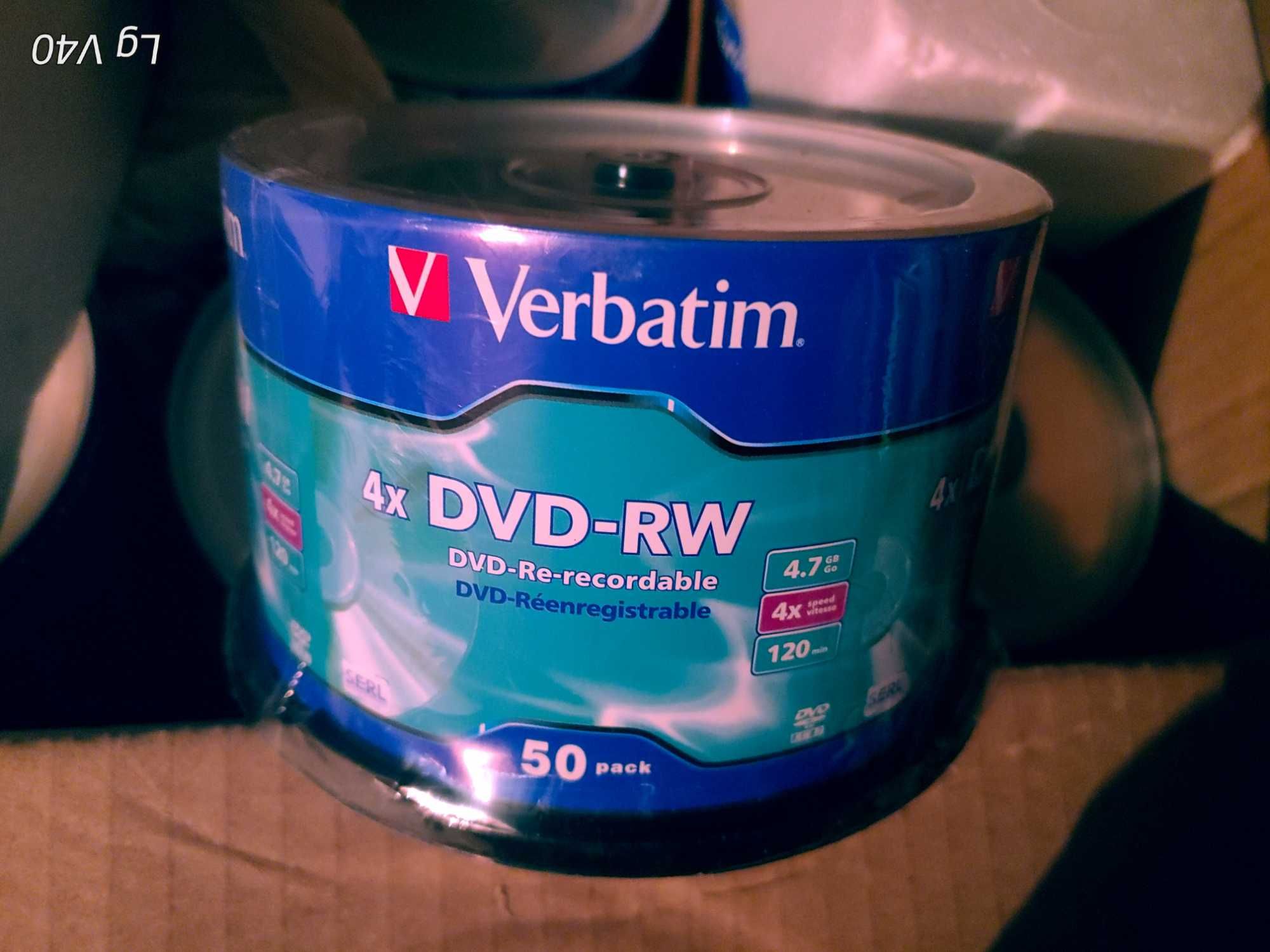 DVD-RW Verbatim 4.7Gb 2X Cake Box 50шт.