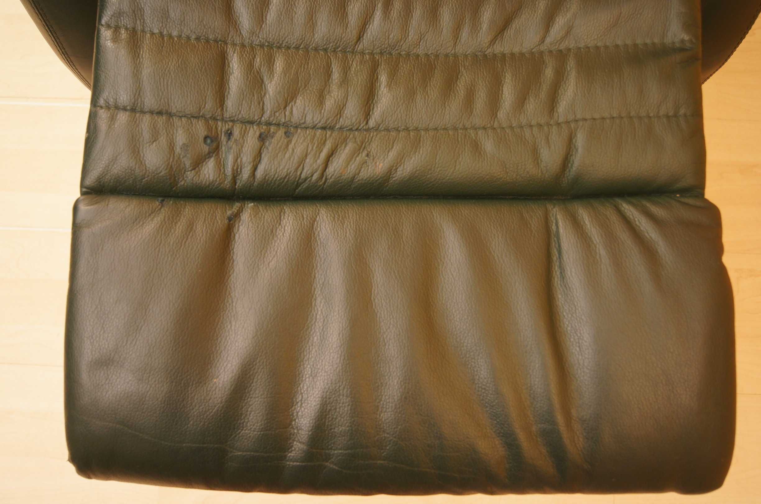 fotel "Hukla" rozkładany z funkcją relax skóra pilot