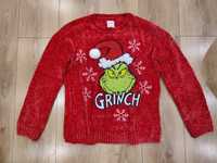 Czerwony sweter Sinsay rozmiar S 36 Grinch