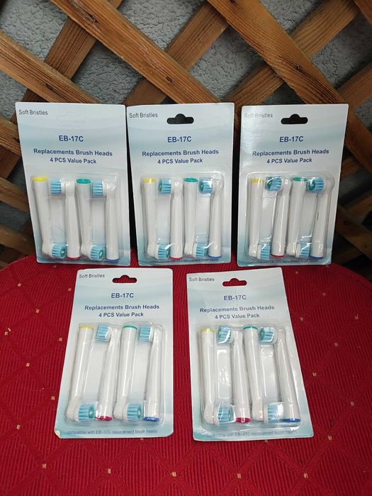 Końcówki szczoteczki elektrycznej okrągłe Braun Oral-B wymienne główki