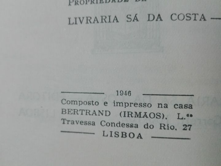 Livros antigos - Frei Luis de Sousa - 3 volumes de 1946