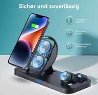 KKM Wireless Charger, 3-in-1 QI Inductive Charging Station Fast