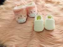 Pantufas Novas Menina Recém Nascida
