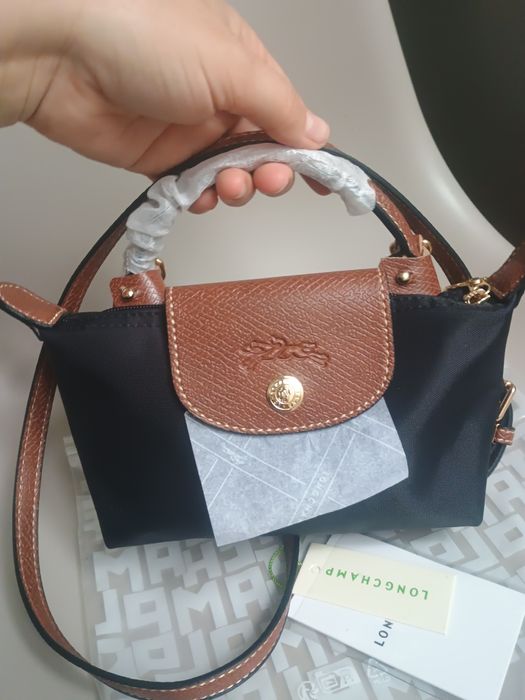 Сумка longchamp mini, чорна