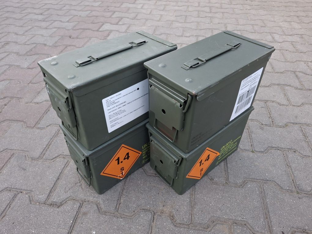 Wojskowa skrzynia m2a1 NATO metalowa stalowa