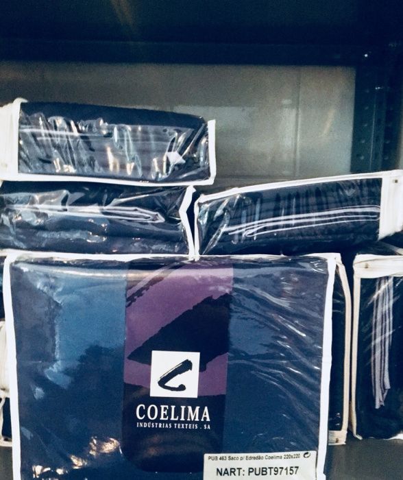 Capas de edredão reversível com 2 tons de azul